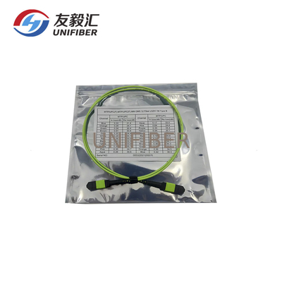 Multimode OM5 MPO MTP Patch Cord Fiber Optic Trunk Cable Type B 3m