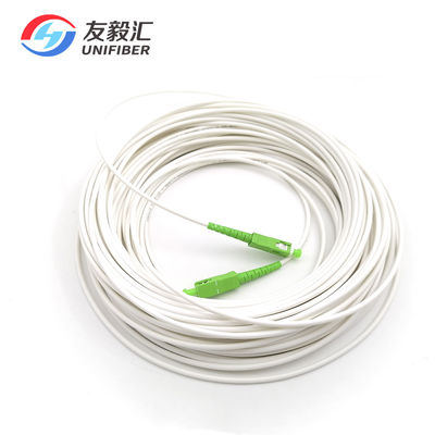 G657B3 SC APC FTTH Patch Cord Single Mode LSZH White Jacket