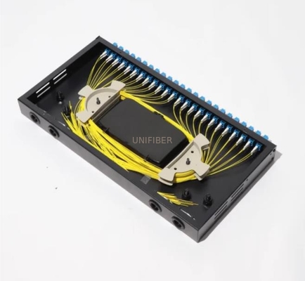 FTTB SC Fiber Optic Patch Panel 19" 1U Rack Mount ODF 24 Port FTTB