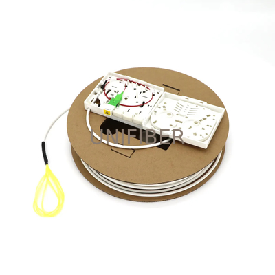 FTTH Prise terminal optic (PTO) 1 FO Drop Kabel G657A2 SC APC 30m