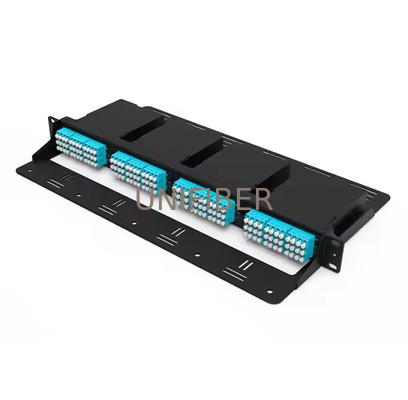 FHD Hochdichte 1U 144 Fiber Rack Mount Gehäuse 4 x FHD Kassetten oder Panels