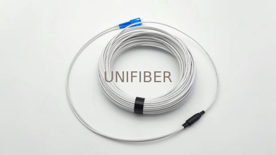 FTTH SM G657A2 SC/APC-SC/APC 2 Kernfaserdropfenpatch Kabel Weiß 30M